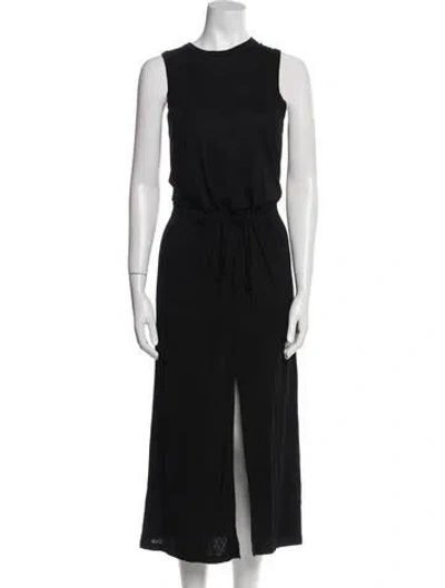 Pre-owned A.l.c Crew Neck Long Dress In Blue