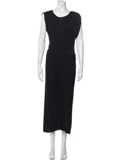 Pre-owned A.l.c Crew Neck Long Dress In Blue