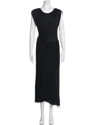 Pre-owned A.l.c Crew Neck Long Dress In Blue