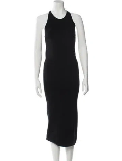 Pre-owned A.l.c Crew Neck Long Dress In Gray