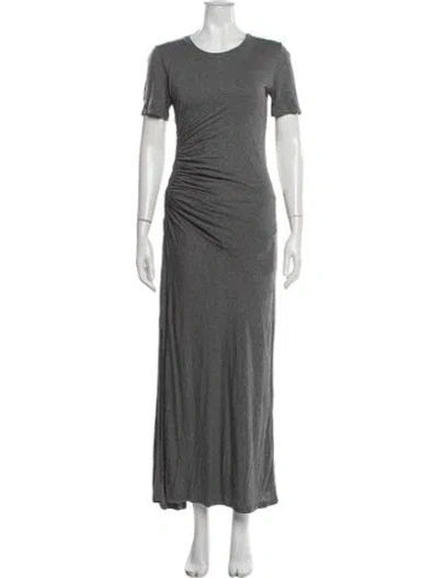 Pre-owned A.l.c Crew Neck Long Dress In Gray