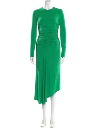 Pre-owned A.l.c Crew Neck Long Dress In Green