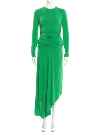 Pre-owned A.l.c Crew Neck Long Dress In Green