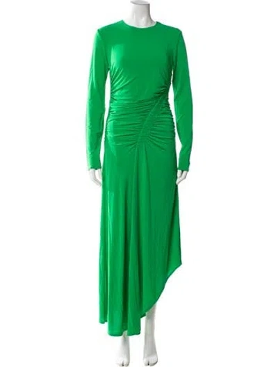 Pre-owned A.l.c Crew Neck Long Dress In Green