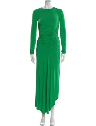 Pre-owned A.l.c Crew Neck Long Dress In Green
