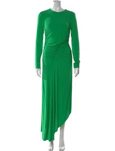 Pre-owned A.l.c Crew Neck Long Dress In Green