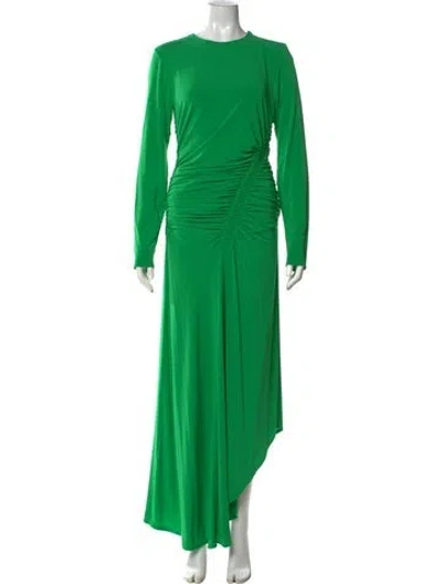 Pre-owned A.l.c Crew Neck Long Dress In Green