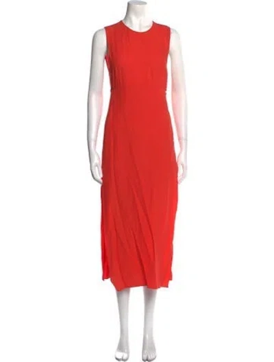 Pre-owned A.l.c Crew Neck Long Dress In Orange