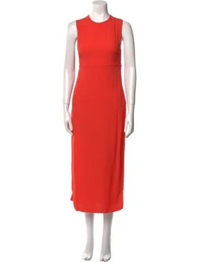 Pre-owned A.l.c Crew Neck Long Dress In Orange