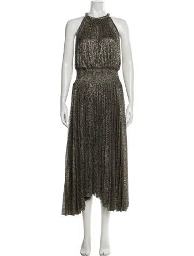 Pre-owned A.l.c Crew Neck Long Dress W/ Tags In Gold