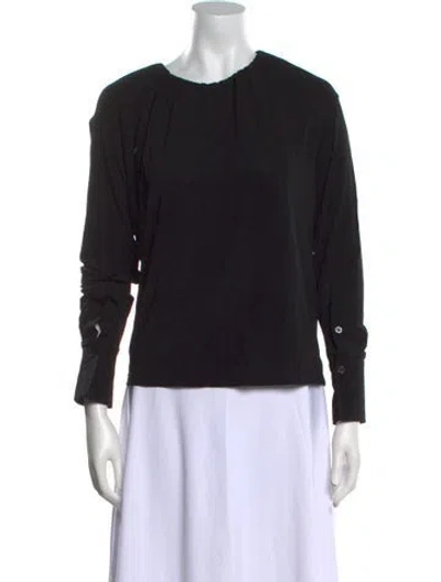 Pre-owned A.l.c Crew Neck Long Sleeve Sweatshirt In Black