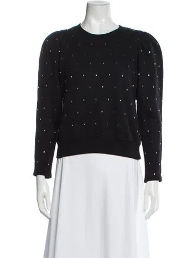 Pre-owned A.l.c Crew Neck Long Sleeve Sweatshirt In Black