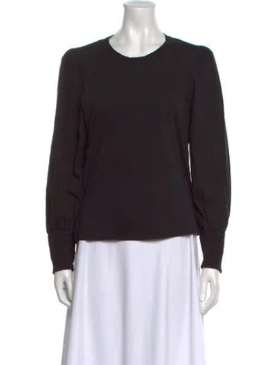 Pre-owned A.l.c Crew Neck Long Sleeve Sweatshirt In Black