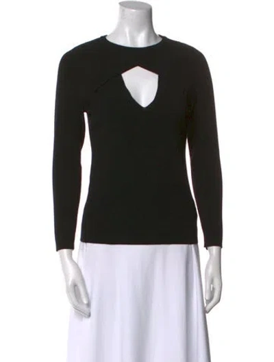 Pre-owned A.l.c Crew Neck Long Sleeve Sweatshirt In Black