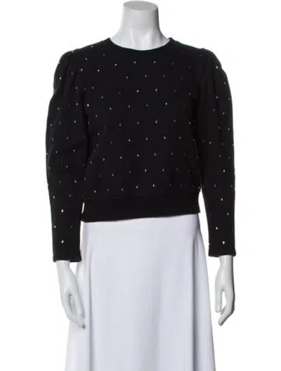 Pre-owned A.l.c Crew Neck Long Sleeve Sweatshirt In Black