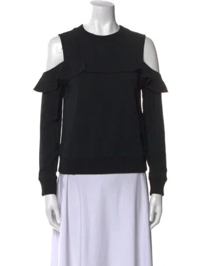 Pre-owned A.l.c Crew Neck Long Sleeve Sweatshirt In Black