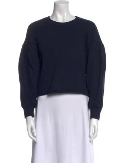 Pre-owned A.l.c Crew Neck Long Sleeve Sweatshirt In Black