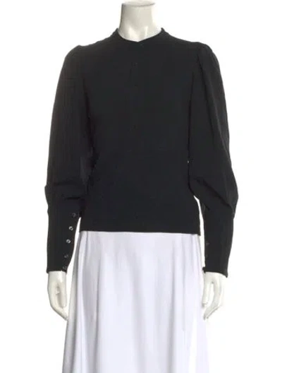 Pre-owned A.l.c Crew Neck Long Sleeve Sweatshirt In Black