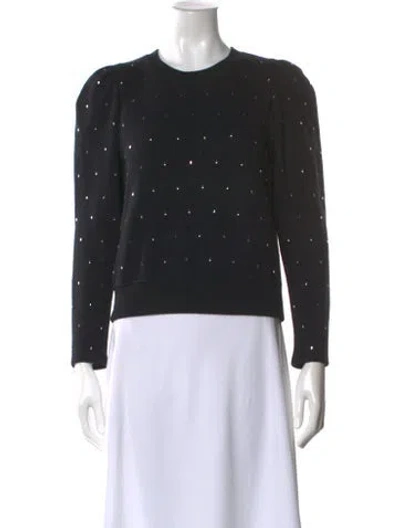 Pre-owned A.l.c Crew Neck Long Sleeve Sweatshirt In Black