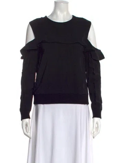 Pre-owned A.l.c Crew Neck Long Sleeve Sweatshirt In Black