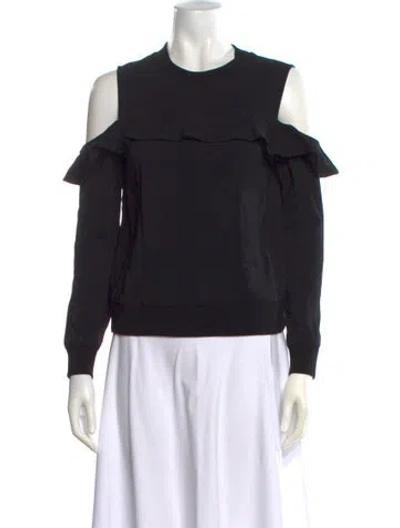 Pre-owned A.l.c Crew Neck Long Sleeve Sweatshirt In Black