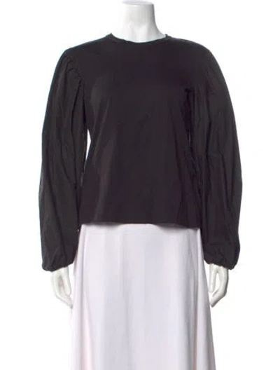 Pre-owned A.l.c Crew Neck Long Sleeve Sweatshirt In Black