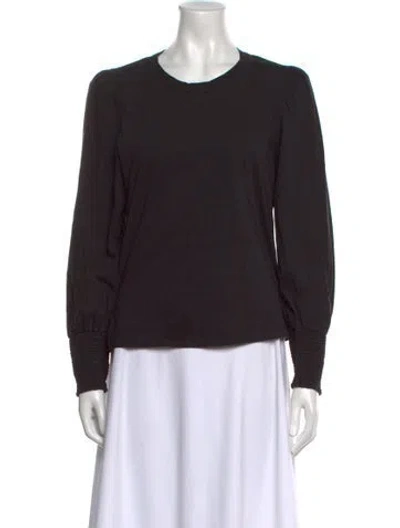 Pre-owned A.l.c Crew Neck Long Sleeve Sweatshirt In Black