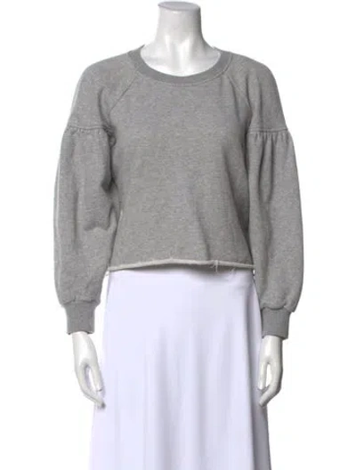 Pre-owned A.l.c Crew Neck Long Sleeve Sweatshirt In Gray
