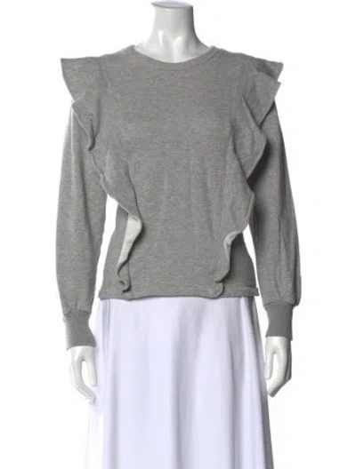 Pre-owned A.l.c Crew Neck Long Sleeve Sweatshirt In Gray