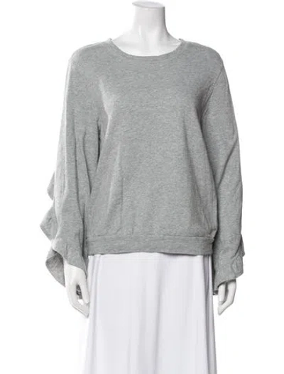 Pre-owned A.l.c Crew Neck Long Sleeve Sweatshirt In Gray