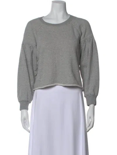 Pre-owned A.l.c Crew Neck Long Sleeve Sweatshirt In Gray