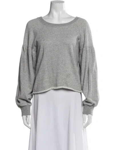 Pre-owned A.l.c Crew Neck Long Sleeve Sweatshirt In Gray