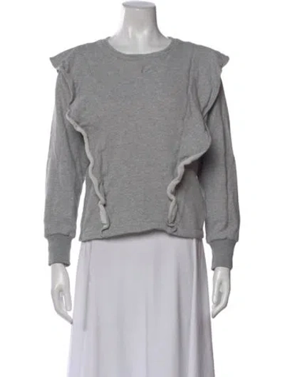 Pre-owned A.l.c Crew Neck Long Sleeve Sweatshirt In Gray