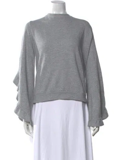 Pre-owned A.l.c Crew Neck Long Sleeve Sweatshirt In Gray