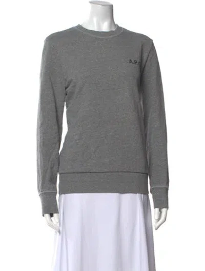 Pre-owned A.l.c Crew Neck Long Sleeve Sweatshirt In Grey