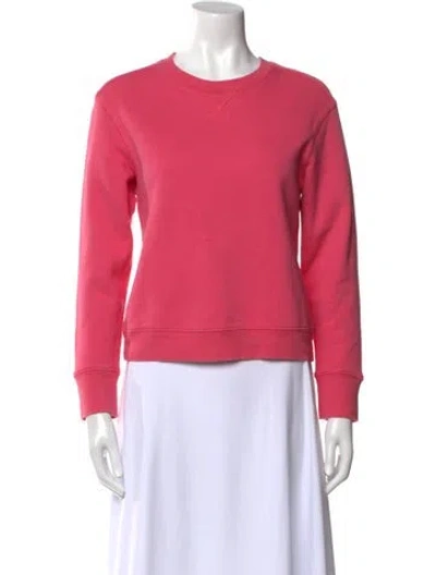Pre-owned A.l.c Crew Neck Long Sleeve Sweatshirt In Pink