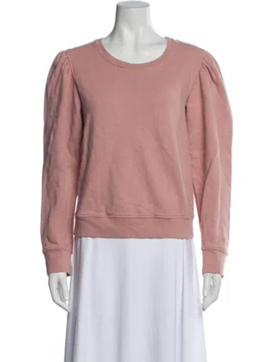 Pre-owned A.l.c Crew Neck Long Sleeve Sweatshirt In Pink