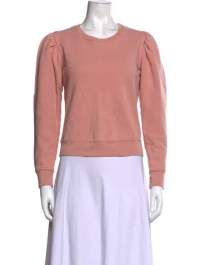 Pre-owned A.l.c Crew Neck Long Sleeve Sweatshirt In Pink