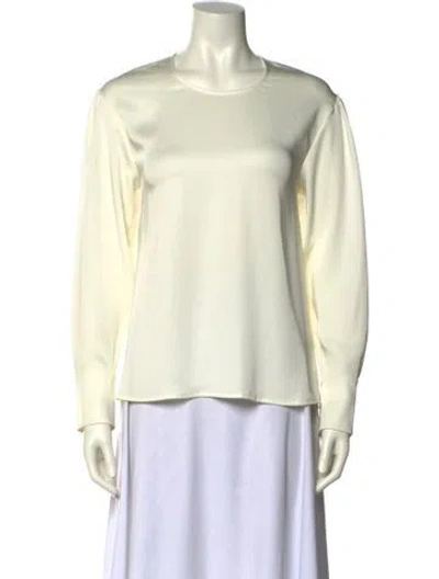 Pre-owned A.l.c Crew Neck Long Sleeve Sweatshirt In Yellow