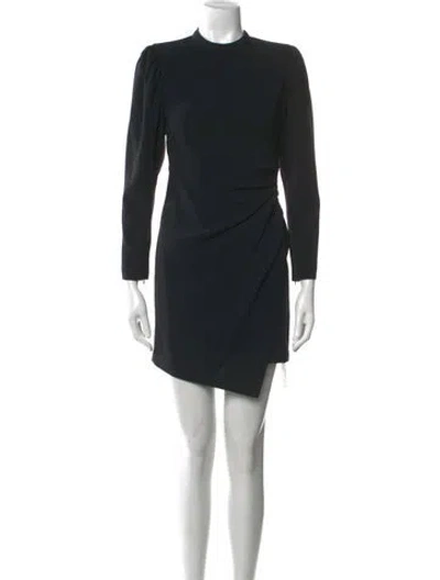 Pre-owned A.l.c Crew Neck Mini Dress In Black