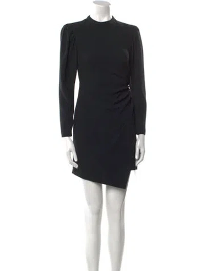 Pre-owned A.l.c Crew Neck Mini Dress In Black