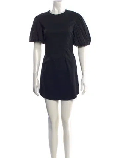 Pre-owned A.l.c Crew Neck Mini Dress In Black