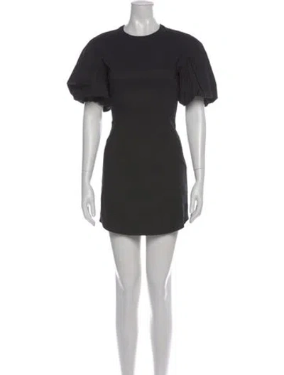 Pre-owned A.l.c Crew Neck Mini Dress In Black