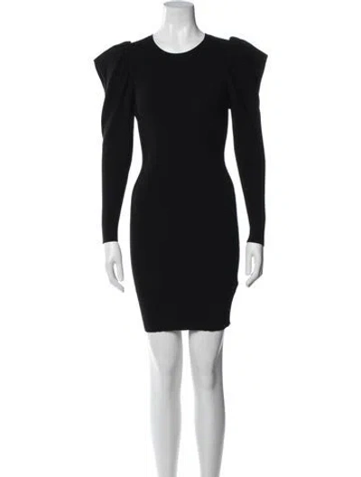 Pre-owned A.l.c Crew Neck Mini Dress In Black