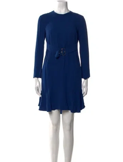 Pre-owned A.l.c Crew Neck Mini Dress In Blue