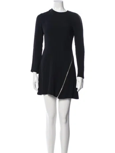 Pre-owned A.l.c Crew Neck Mini Dress In Blue