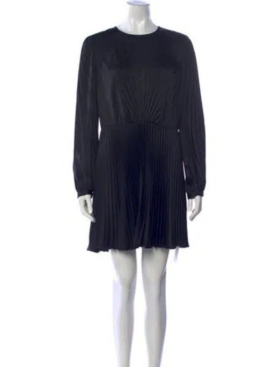 Pre-owned A.l.c Crew Neck Mini Dress In Blue