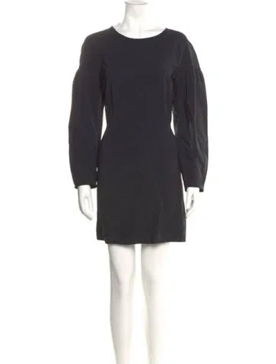 Pre-owned A.l.c Crew Neck Mini Dress In Gray