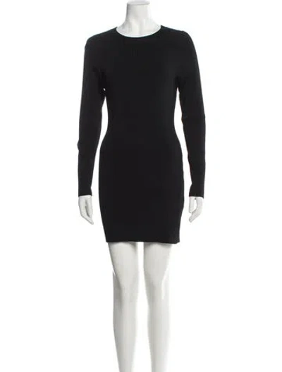 Pre-owned A.l.c Crew Neck Mini Dress In Gray