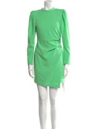 Pre-owned A.l.c Crew Neck Mini Dress In Green